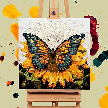 Amazon.com: Framed Paint by Numbers Kit for Adults Beginners